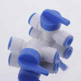 Maxbell 2pcs Plastic Water Filter Fittings Water Pipe Connector A- DN8 Ball Valve