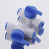 Maxbell 2pcs Plastic Water Filter Fittings Water Pipe Connector A- DN8 Ball Valve