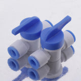 Maxbell 2pcs Plastic Water Filter Fittings Water Pipe Connector A- DN8 Ball Valve