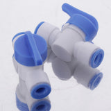 Maxbell 2pcs Plastic Water Filter Fittings Water Pipe Connector A- DN8 Ball Valve