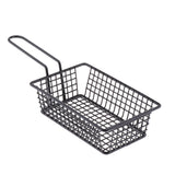 Maxbell Black Food Basket For Chip Fries & Burger Serving Basket Fruit Bowl D - Aladdin Shoppers