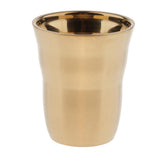 Max Double Wall Wine Cup Beer Mug Hot/Cold Beverage 260ml Gold