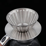 Maxbell Pour Over Coffee Maker Brewer Pot Carafe and Aluminum Filter Set 4 Cups 17oz