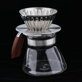 Maxbell Pour Over Coffee Maker Brewer Pot Carafe and Aluminum Filter Set 4 Cups 17oz