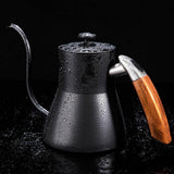 Maxbell 800ml Stainless Steel Long Spout Gooseneck Spout Drip Coffee Pot Black