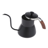 Maxbell 800ml Stainless Steel Long Spout Gooseneck Spout Drip Coffee Pot Black