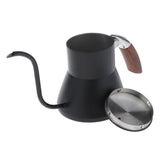 Maxbell 800ml Stainless Steel Long Spout Gooseneck Spout Drip Coffee Pot Black