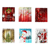 Maxbell Christmas Shower Curtain with Hooks Waterproof Bathroom Decor Bell - Aladdin Shoppers