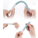 Maxbell Silicone Divided Kids Plate ,Dinner Snack Food Separated Container Pink