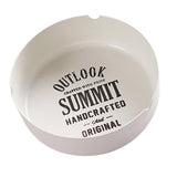 Maxbell Iron Cigarette Ashtray Smoker Cigar Ash Container Bar Supplies White 12cm - Aladdin Shoppers