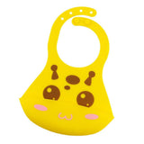 Maxbell Baby Bibs Silicone Comfortable Soft Toddlers Feeding Bibs Button Yellow - Aladdin Shoppers
