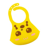 Maxbell Baby Bibs Silicone Comfortable Soft Toddlers Feeding Bibs Button Yellow - Aladdin Shoppers