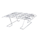 Maxbell  Stainless Steel Cake Cone Baking Rack Ice Cream Cone Stand Holder 16 Slots
