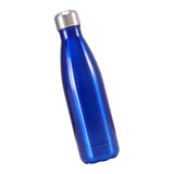 Maxbell 500ML Double-Walled Insulated Bottle Stainless Sports Travel Drinking Water Light Ocean Blue