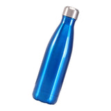 Maxbell 500ML Double-Walled Insulated Bottle Stainless Sports Travel Drinking Water Light Transparent Blue