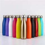 Maxbell 500ML Double-Walled Insulated Bottle Stainless Sports Travel Drinking Water Matt Black
