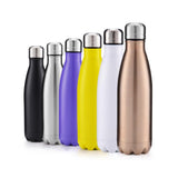 Maxbell 500ML Double-Walled Insulated Bottle Stainless Sports Travel Drinking Water Matt Black