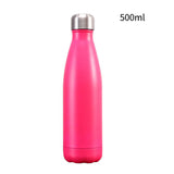 Maxbell 500ML Double-Walled Insulated Bottle Stainless Sports Travel Drinking Water Matt Pink