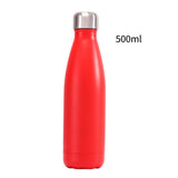 Maxbell 500ML Double-Walled Insulated Bottle Stainless Sports Travel Drinking Water Matt Red