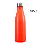 Maxbell 500ML Double-Walled Insulated Bottle Stainless Sports Travel Drinking Water Matt Orange