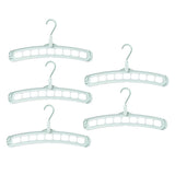 Maxbell 5 Pcs Clothes Coat Hanger Wardrobe Space Save Organizer Multifunction Green - Aladdin Shoppers