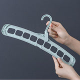 Maxbell 5 Pcs Clothes Coat Hanger Wardrobe Space Save Organizer Multifunction Green - Aladdin Shoppers