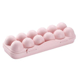 Max Stackable 12 Egg/18 Egg Holder Freezer Fridge Food Container Organizer Tray Pink 12 Egg