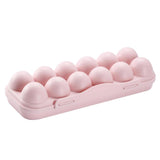 Max Stackable 12 Egg/18 Egg Holder Freezer Fridge Food Container Organizer Tray Pink 12 Egg