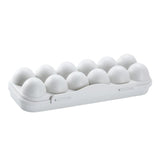 Max Stackable 12 Egg/18 Egg Holder Freezer Fridge Food Container Organizer Tray Gray 12 Egg