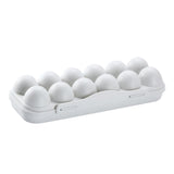 Max Stackable 12 Egg/18 Egg Holder Freezer Fridge Food Container Organizer Tray Gray 12 Egg