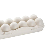 Max Stackable 12 Egg/18 Egg Holder Freezer Fridge Food Container Organizer Tray Khaki 12 Egg