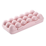 Max Stackable 12 Egg/18 Egg Holder Freezer Fridge Food Container Organizer Tray Pink 18 Egg