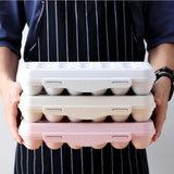 Max Stackable 12 Egg/18 Egg Holder Freezer Fridge Food Container Organizer Tray Gray 18 Egg