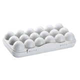 Max Stackable 12 Egg/18 Egg Holder Freezer Fridge Food Container Organizer Tray Gray 18 Egg