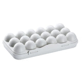 Max Stackable 12 Egg/18 Egg Holder Freezer Fridge Food Container Organizer Tray Gray 18 Egg