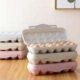 Max Stackable 12 Egg/18 Egg Holder Freezer Fridge Food Container Organizer Tray Gray 18 Egg