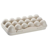 Max Stackable 12 Egg/18 Egg Holder Freezer Fridge Food Container Organizer Tray Khaki 18 Egg