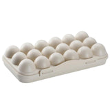 Max Stackable 12 Egg/18 Egg Holder Freezer Fridge Food Container Organizer Tray Khaki 18 Egg