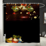 Maxbell Christmas Style athroom Curtains with 12 Hooks for Bathroom Decor Style01 - Aladdin Shoppers