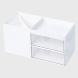 Maxbell Multifunctional Household Office Supplies 2 Drawers Desktop Organizer White - Aladdin Shoppers