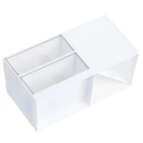 Maxbell Multifunctional Household Office Supplies 2 Drawers Desktop Organizer White - Aladdin Shoppers