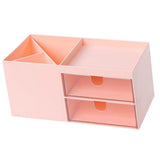 Maxbell Multifunctional Household Office Supplies 2 Drawers Desktop Organizer Pink - Aladdin Shoppers