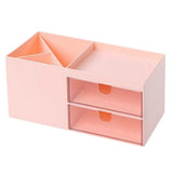 Maxbell Multifunctional Household Office Supplies 2 Drawers Desktop Organizer Pink - Aladdin Shoppers