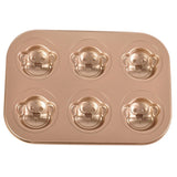 Maxbell  Mold Cake Pan Cupcake Cake Muffin Bakeware for Oven Baking 6 Holes-Monkey