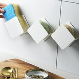 Maxbell 5pcs Kitchen Sink Sponge Rack Self-adhesive Sponge Holder