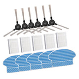 Maxbell  Side Brushes +Filter +Cloth Replacements For Proscenic Vacuum Cleaner