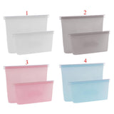 Maxbell 2/3 Pcs Food Zip Top Bag Containers Set Fruit Snack Storage Pouch 2pcs White Bags - Aladdin Shoppers