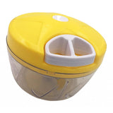 Maxbell Manual Food Grater Vegetable Chopper Hand Pull Cutter Kitchen Gadgets Yellow - Aladdin Shoppers