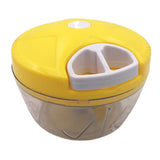 Maxbell Manual Food Grater Vegetable Chopper Hand Pull Cutter Kitchen Gadgets Yellow - Aladdin Shoppers