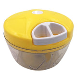 Maxbell Manual Food Grater Vegetable Chopper Hand Pull Cutter Kitchen Gadgets Yellow - Aladdin Shoppers